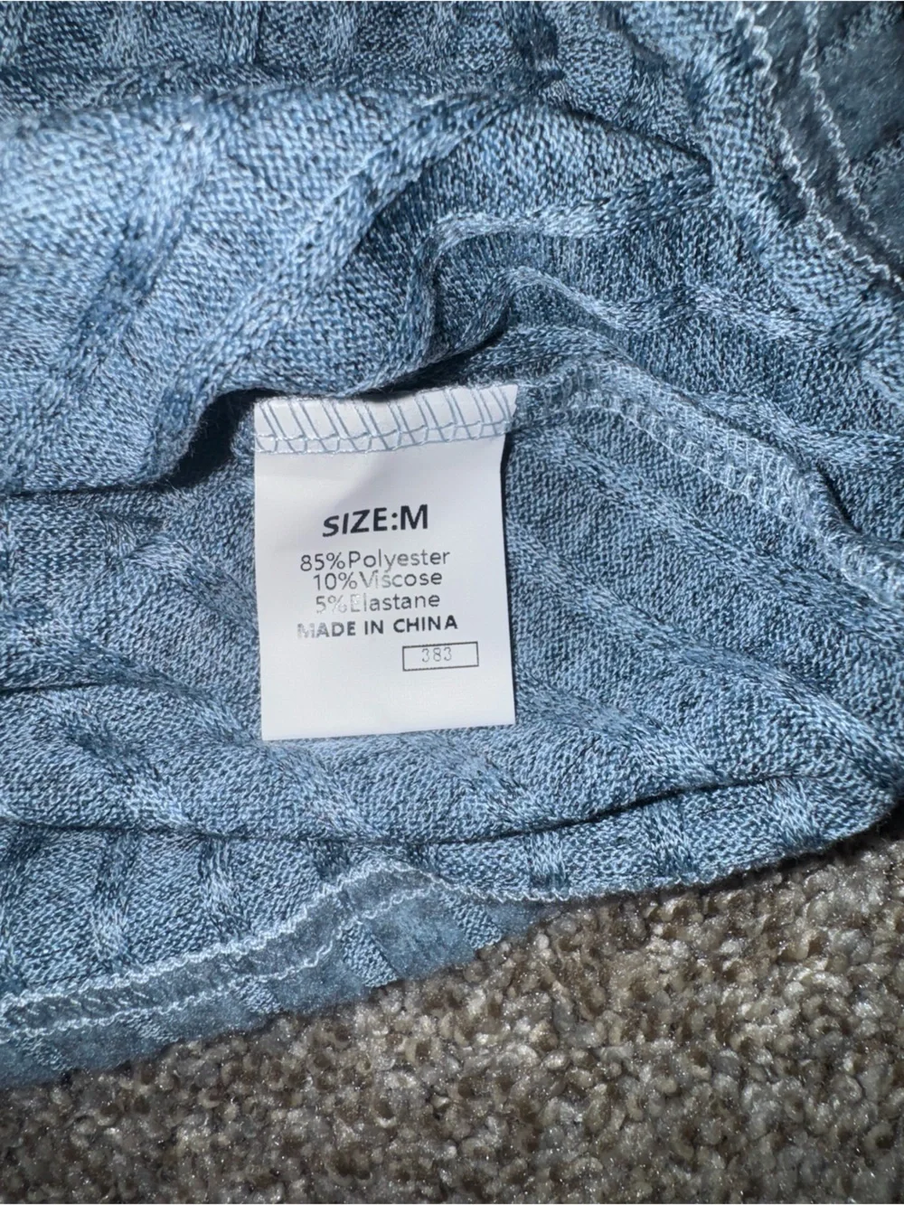 Blue Ribbed Lounge Set - Picture 6 of 7